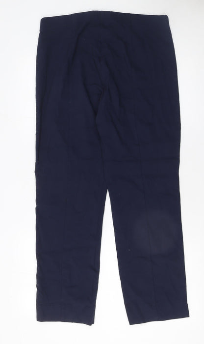 Womens UK Size 16 Gallery Regular Fit BusinessCasualWorkwear Blue Trousers