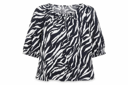 Womens UK Size 14 Marks and Spencer Black Tunic Blouse