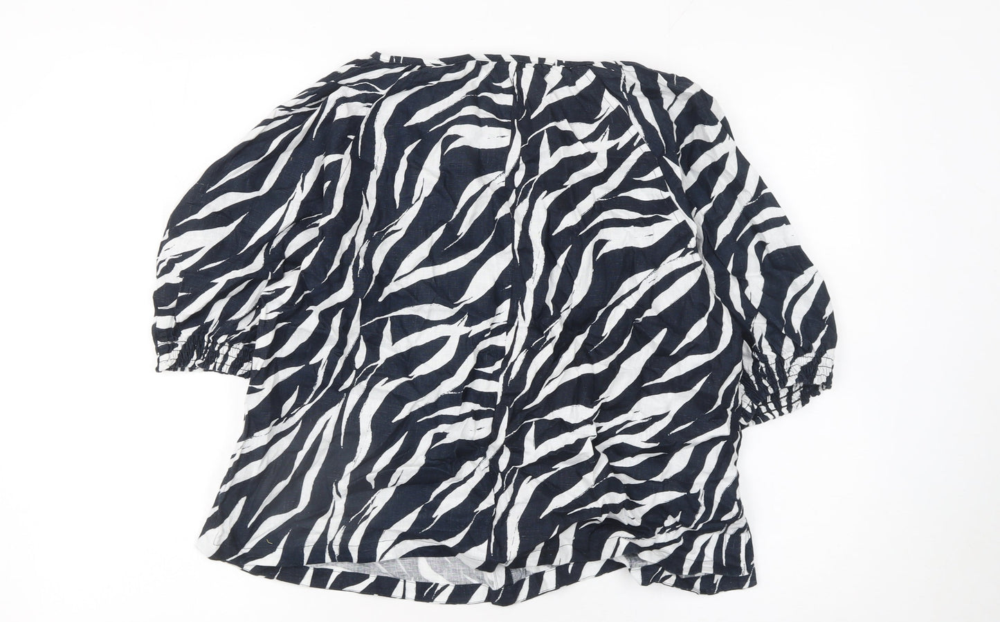 Womens UK Size 14 Marks and Spencer Black Tunic Blouse