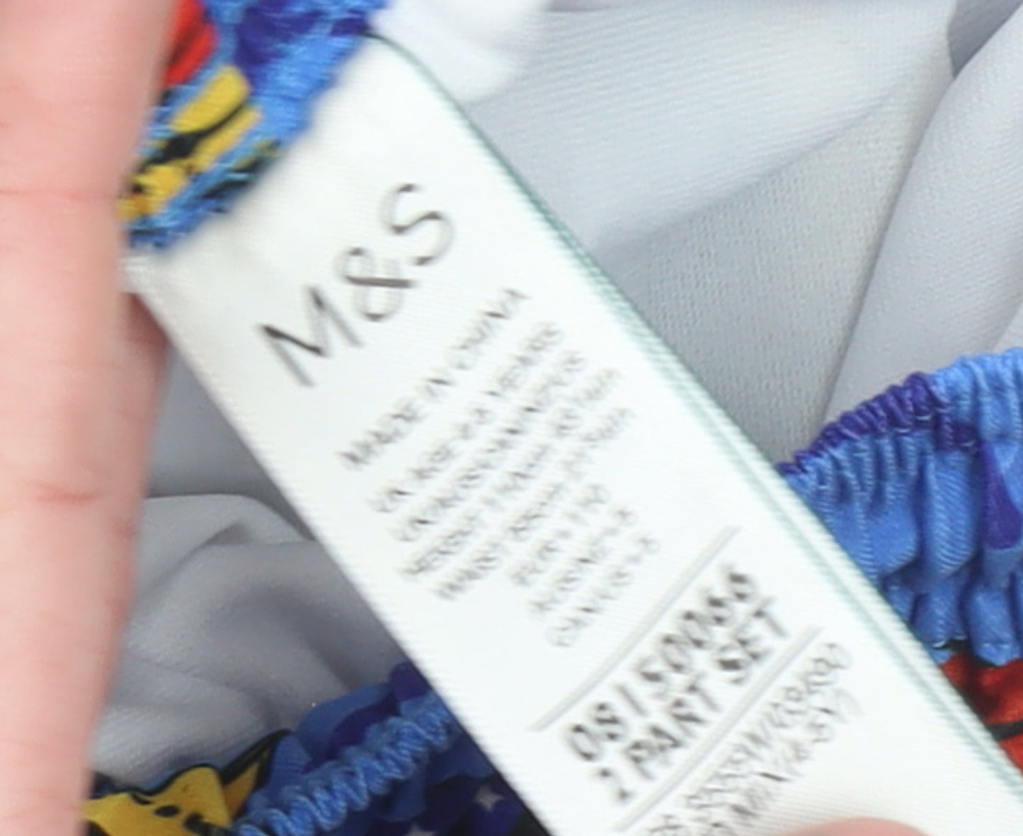 Marks and Spencer Boys Blue Spider-Man Swim Shorts 8 Years Marvel Quick Dry