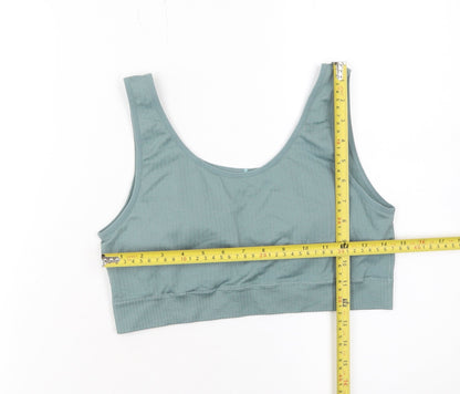 Womens UK Size L MNG Green Camisole Tank
