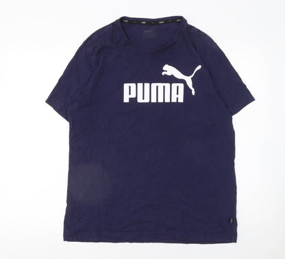 Mens UK Size L PUMA Blue  T-Shirt