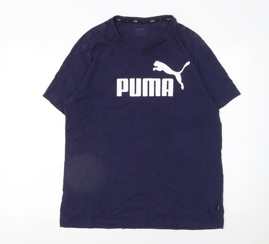 Mens UK Size L PUMA Blue  T-Shirt