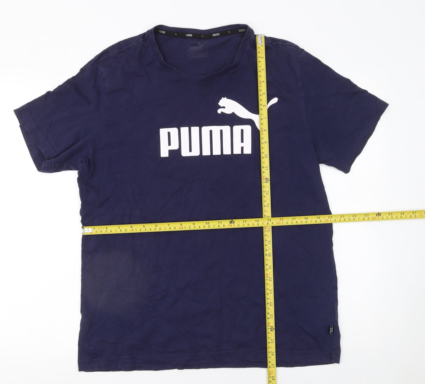 Mens UK Size L PUMA Blue  T-Shirt