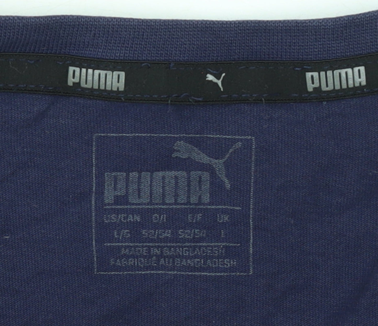 Mens UK Size L PUMA Blue  T-Shirt