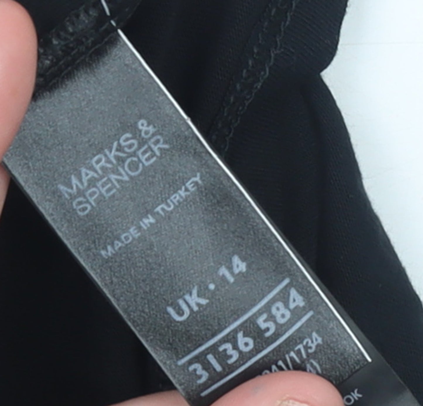 Womens UK Size 14 Marks and Spencer Black Cardigan Jumper
