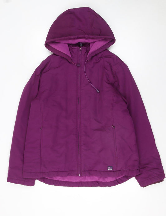 Womens UK Size 16 Maine New England Purple Puffer Jacket