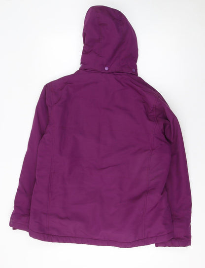 Womens UK Size 16 Maine New England Purple Puffer Jacket