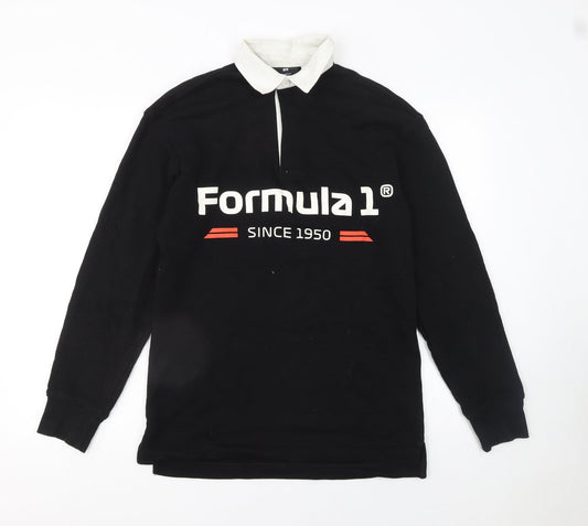Womens UK Size XS H&M Black Pullover Sweatshirt