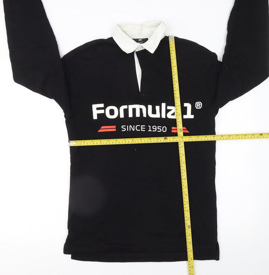 Womens UK Size XS H&M Black Pullover Sweatshirt