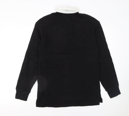 Womens UK Size XS H&M Black Pullover Sweatshirt