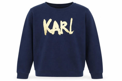 Mens UK Size M Karl Lagerfeld Blue Pullover Sweatshirt