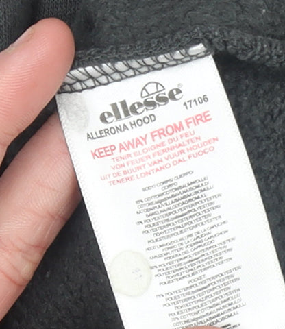 Girls UK Size 12-13 Years ellesse Black Pullover Hoodie