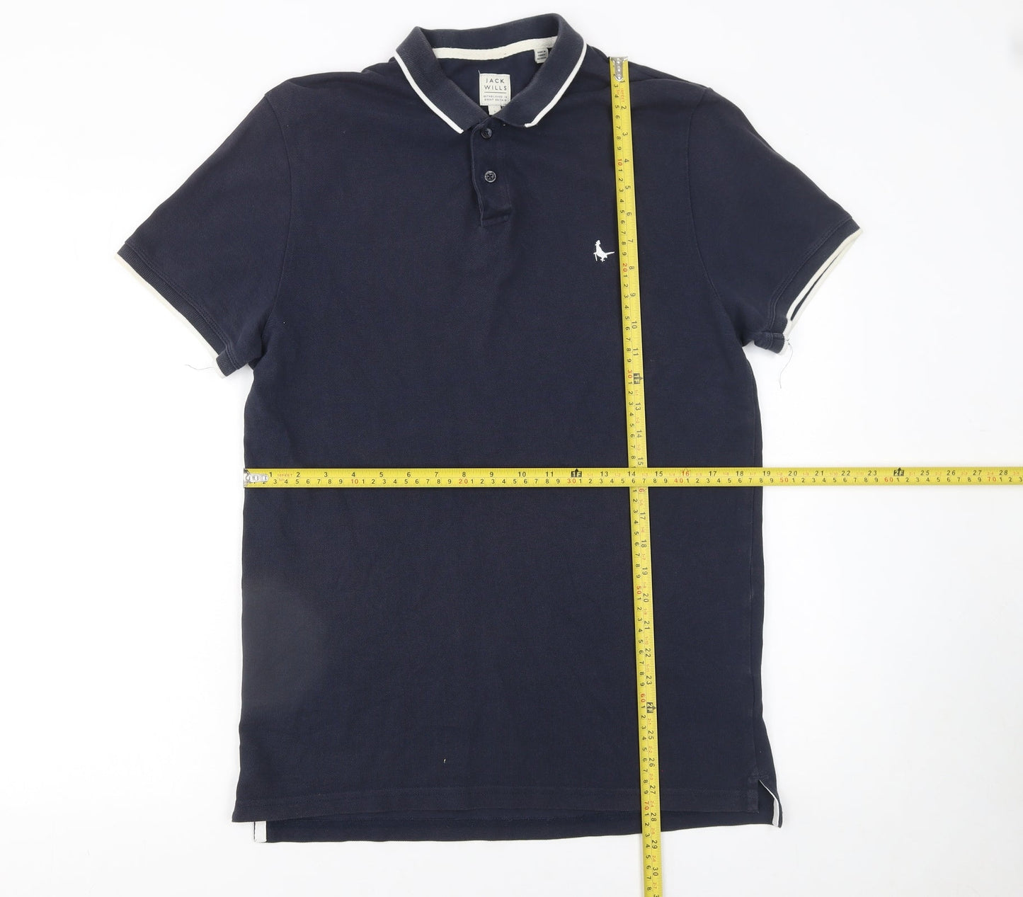 Mens UK Size L Jack Wills 100% Cotton Polo Shirt