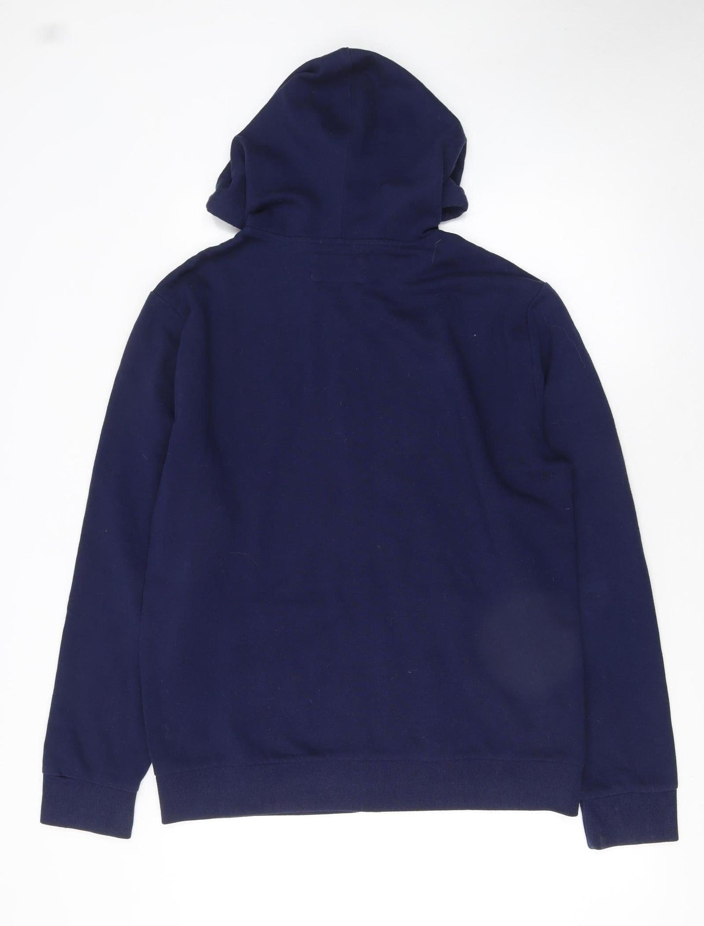 Mens UK Size L Express Blue Full Zip Hoodie