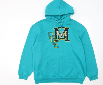 Mens UK Size S boohooMAN Blue Pullover Hoodie