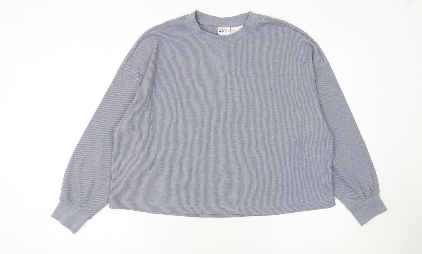 Womens UK Size 12 H&M Grey Basic T-Shirt