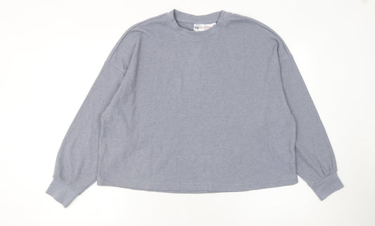 Womens UK Size 12 H&M Grey Basic T-Shirt