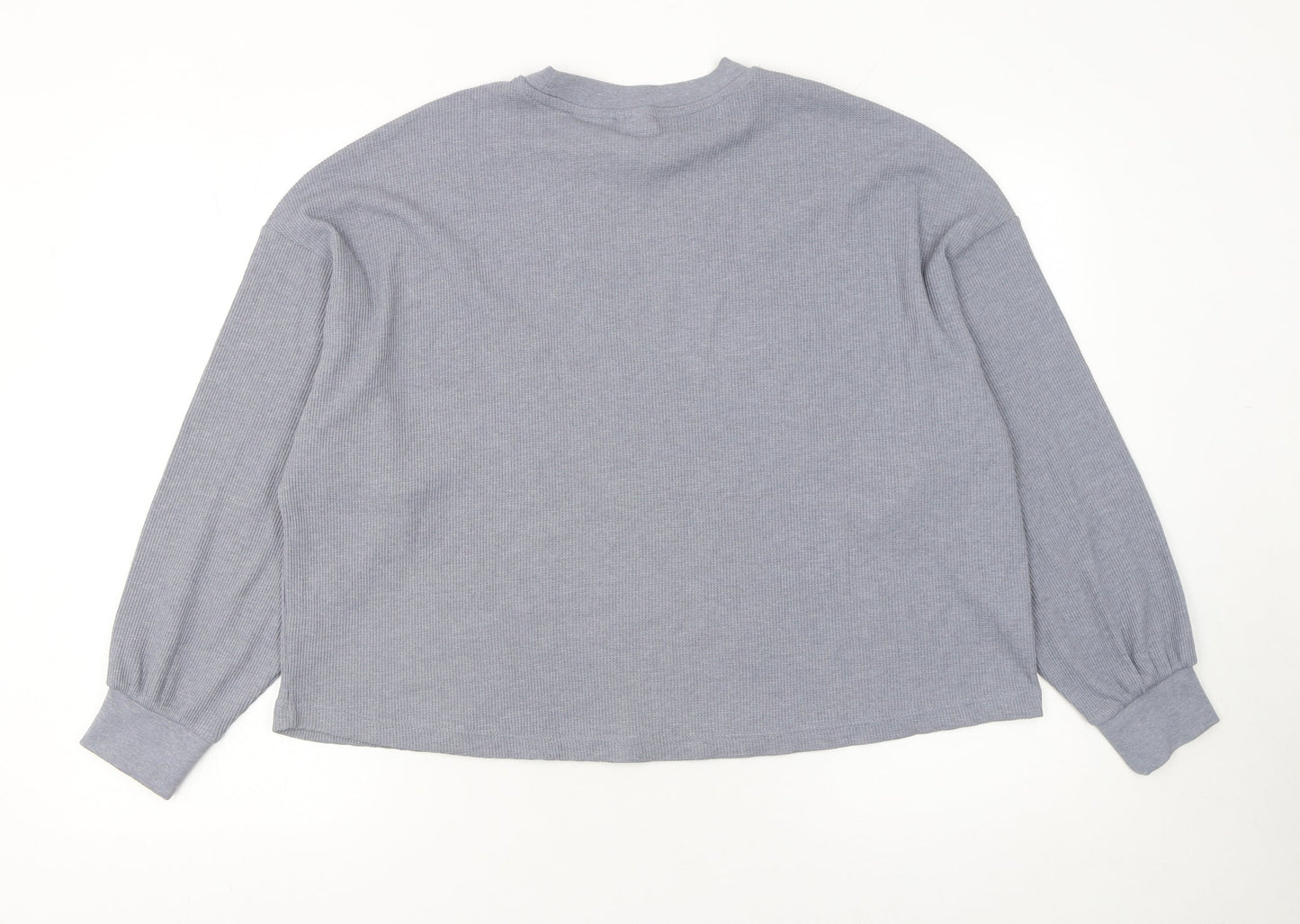 Womens UK Size 12 H&M Grey Basic T-Shirt