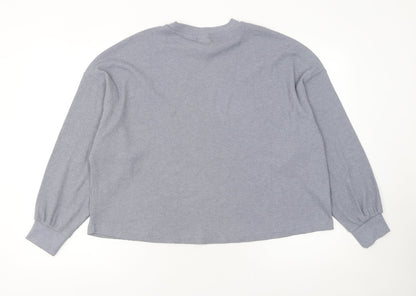 Womens UK Size 12 H&M Grey Basic T-Shirt