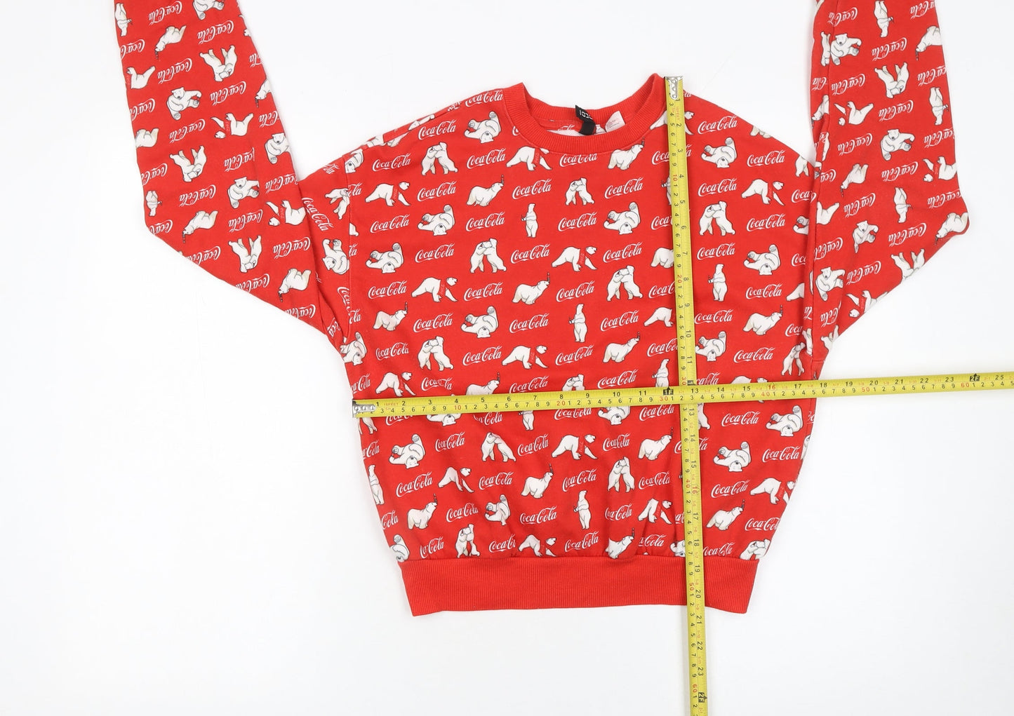 Womens UK Size S H&M Red Pullover Sweatshirt