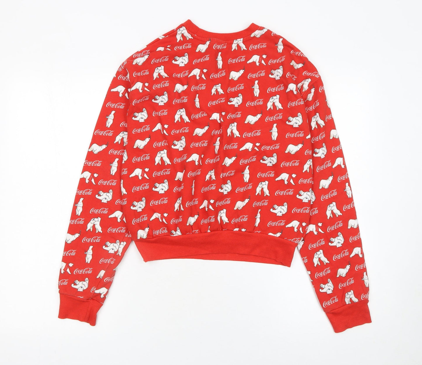 Womens UK Size S H&M Red Pullover Sweatshirt