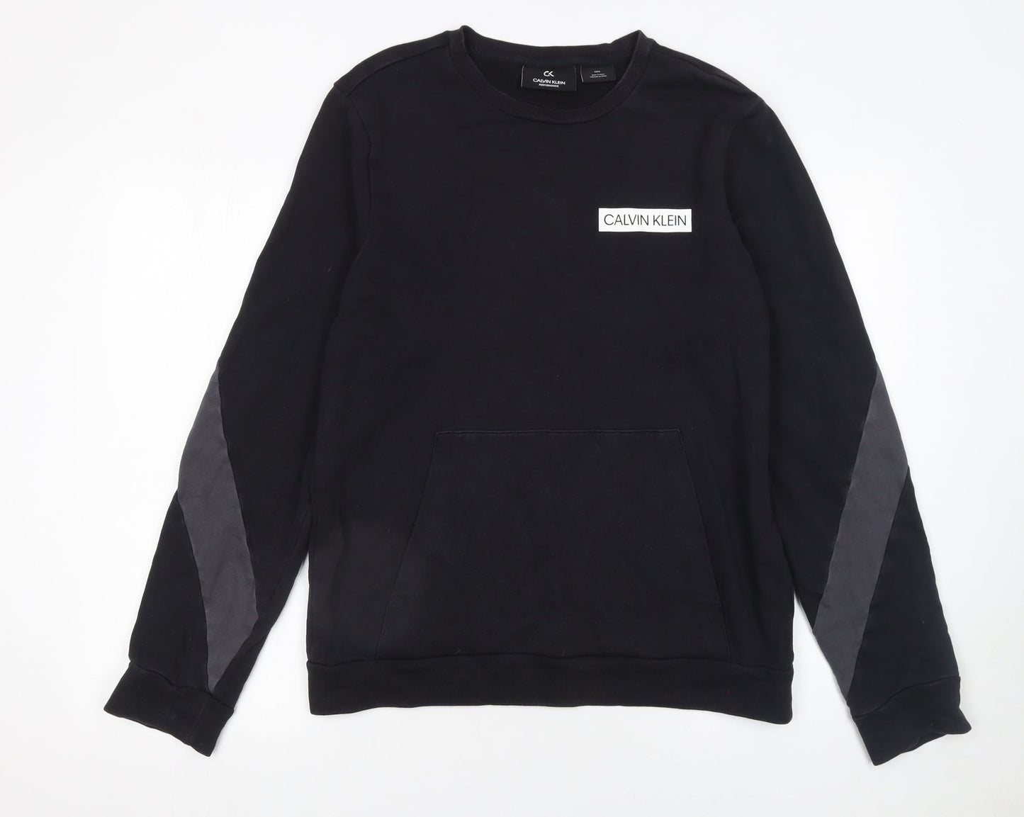 Mens UK Size M Calvin Klein Black Pullover Sweatshirt