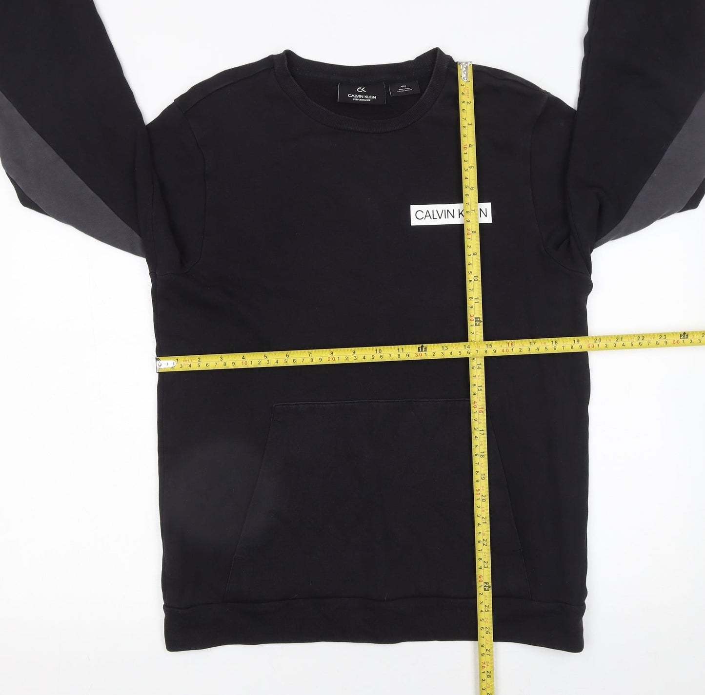 Mens UK Size M Calvin Klein Black Pullover Sweatshirt
