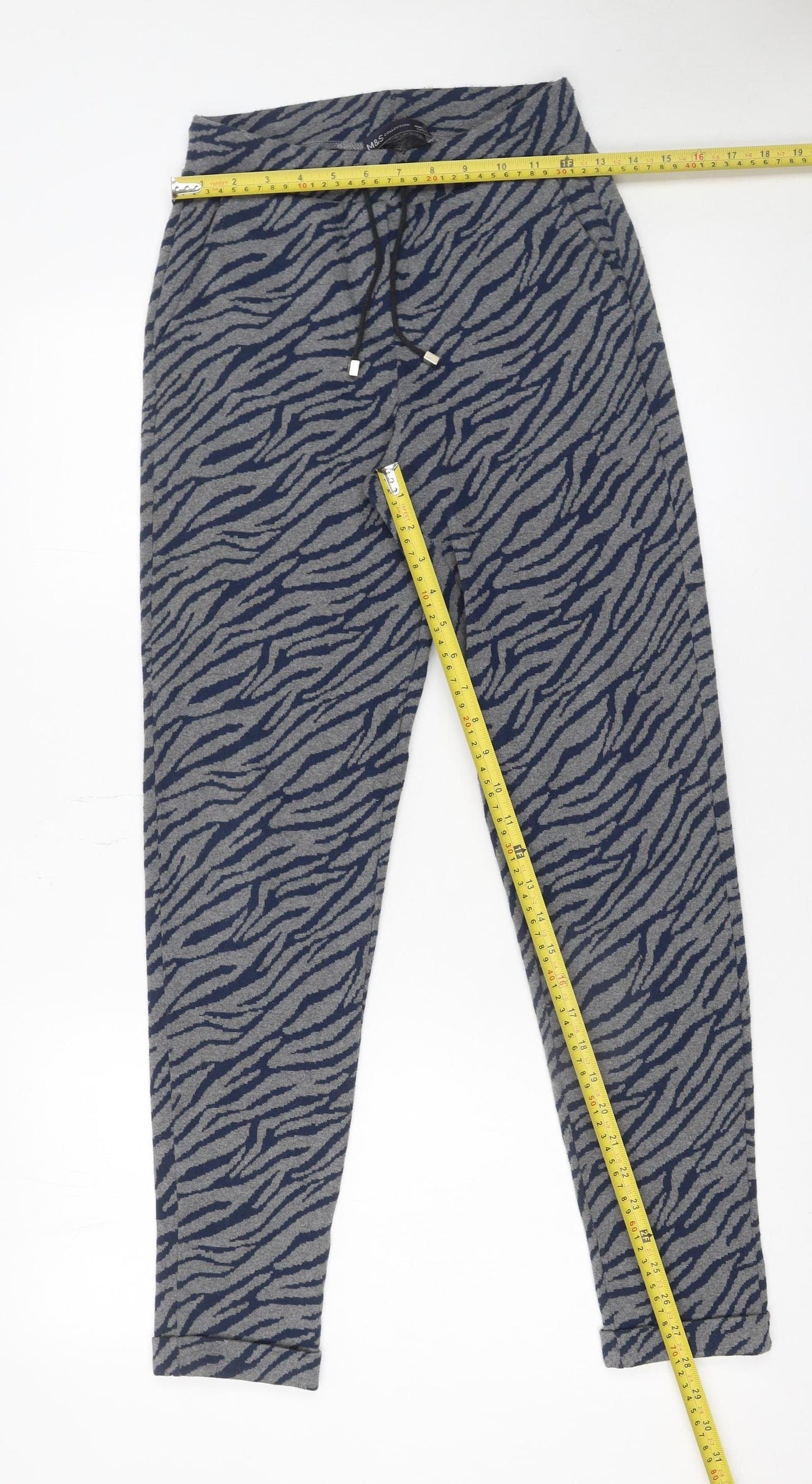 Womens UK Size 6 Marks and Spencer Regular Fit Jogger Grey Trousers