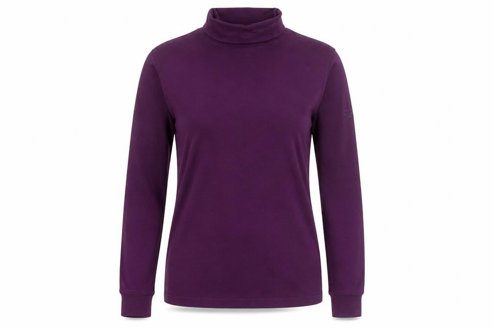 Womens UK Size S Cotton Traders Purple Basic T-Shirt