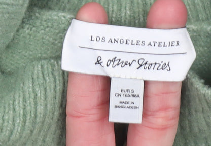 Womens UK Size S & Other Stories Green Pullover Jumper