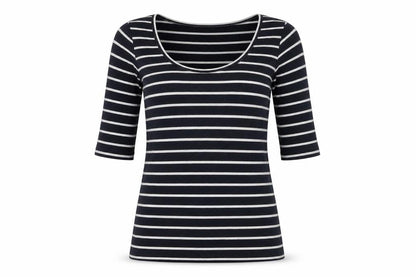 Womens UK Size S French Connection Blue Basic T-Shirt