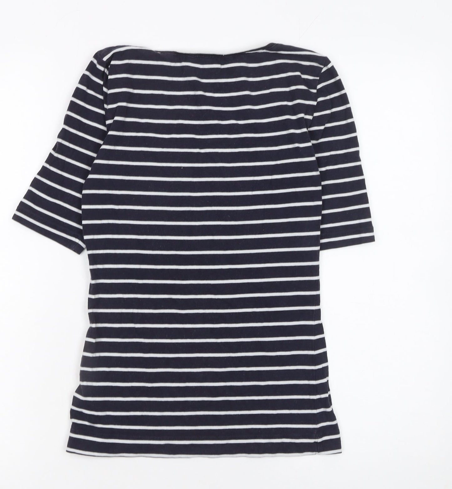 Womens UK Size S French Connection Blue Basic T-Shirt