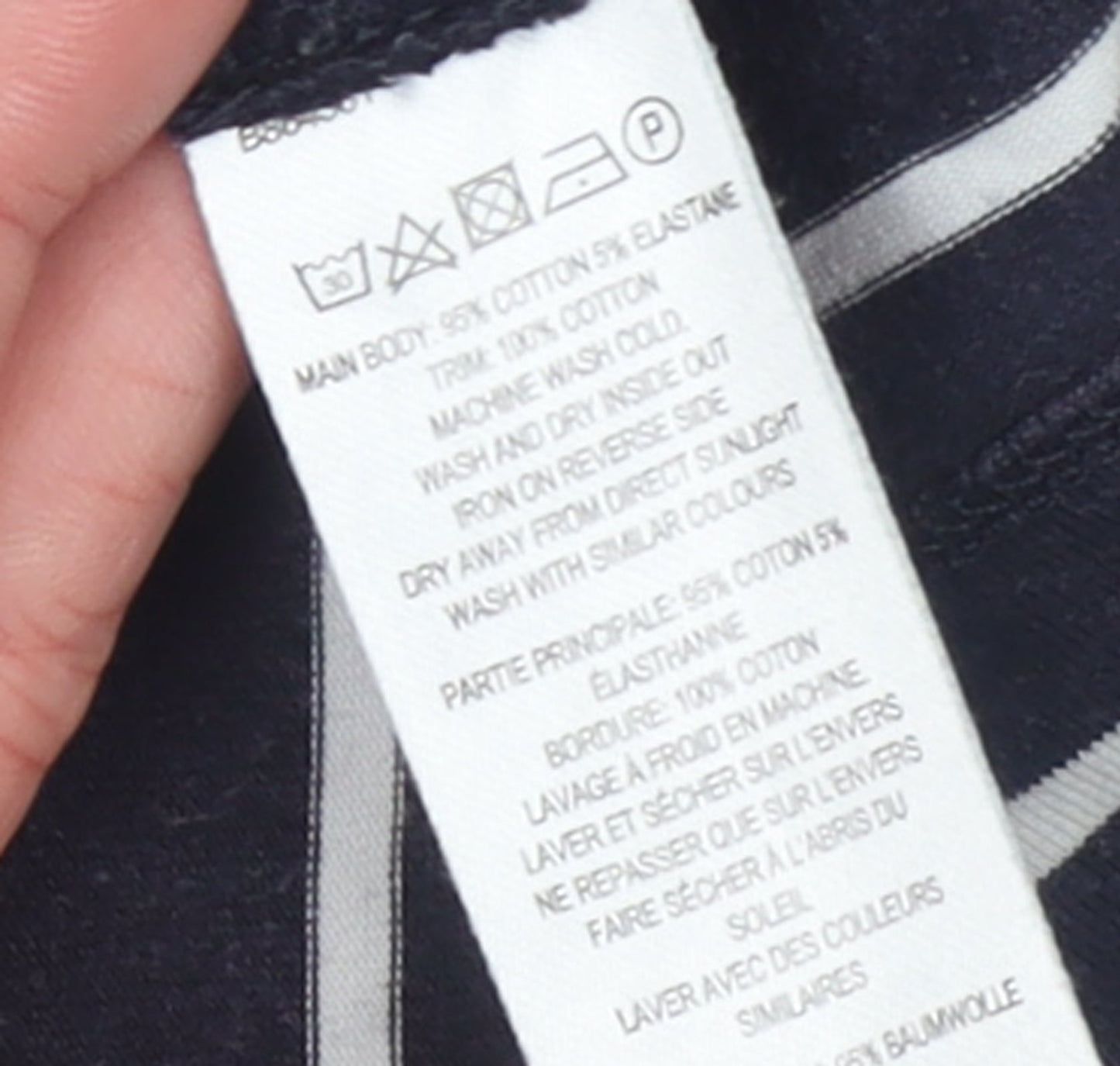 Womens UK Size S French Connection Blue Basic T-Shirt