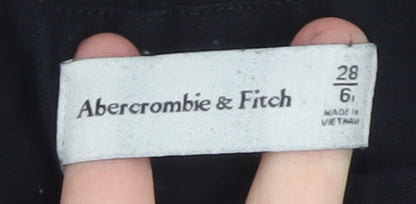 Womens UK Size 28 Abercrombie & Fitch Regular Fit Business Casual Workwear Black