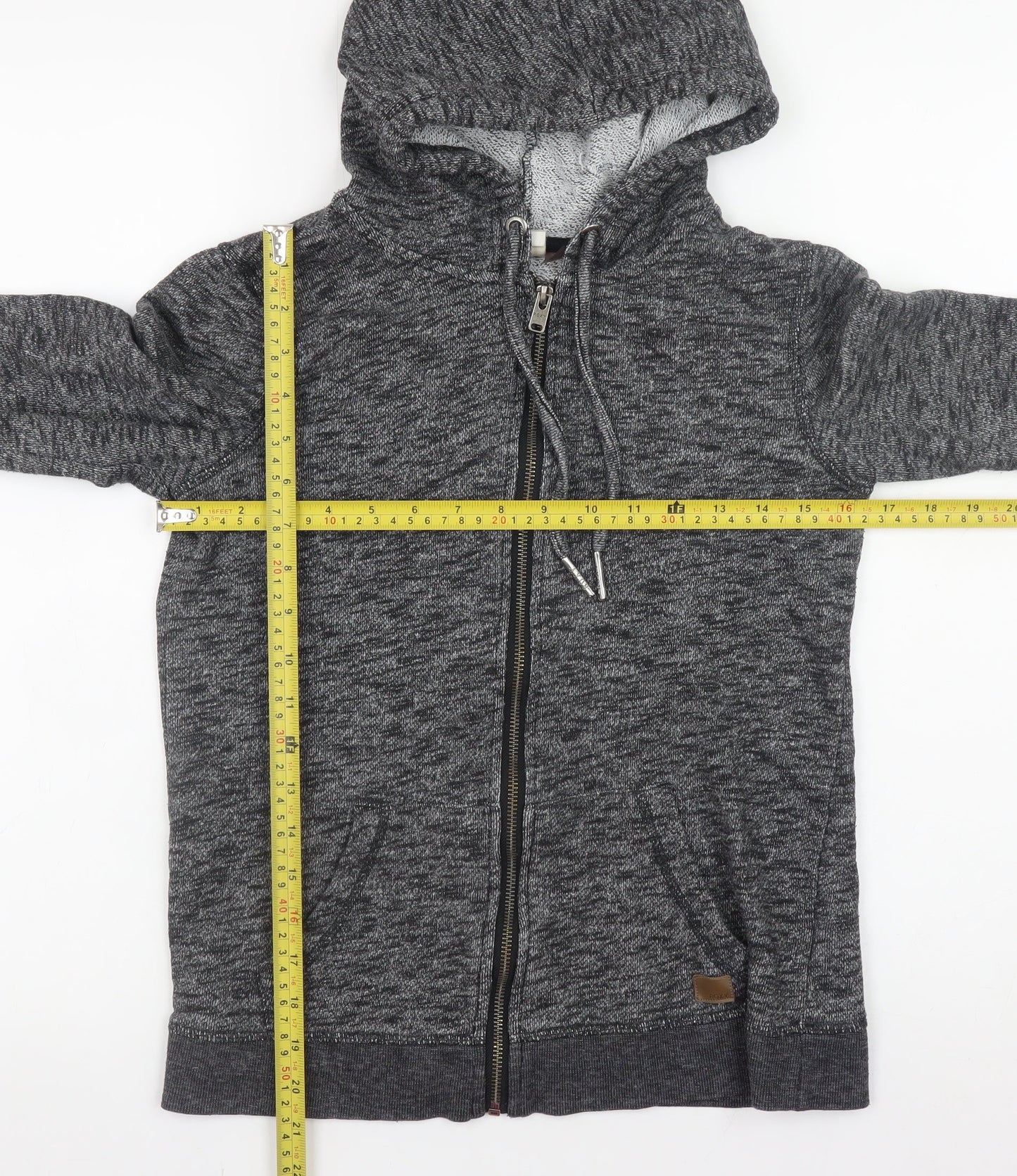 Womens UK Size S ROXY Grey Full Zip Hoodie