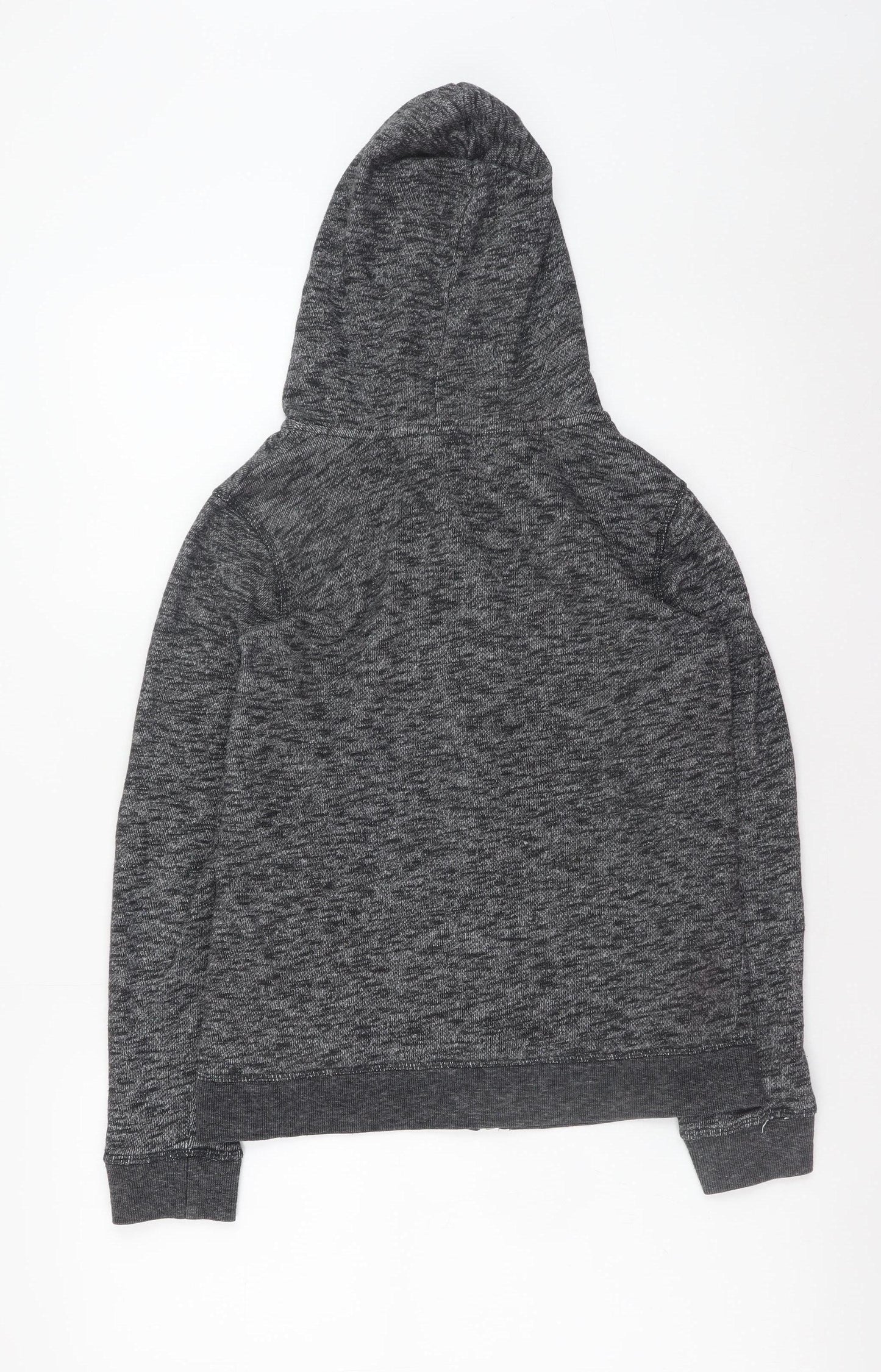 Womens UK Size S ROXY Grey Full Zip Hoodie