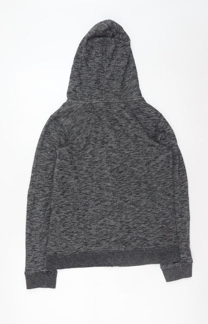 Womens UK Size S ROXY Grey Full Zip Hoodie