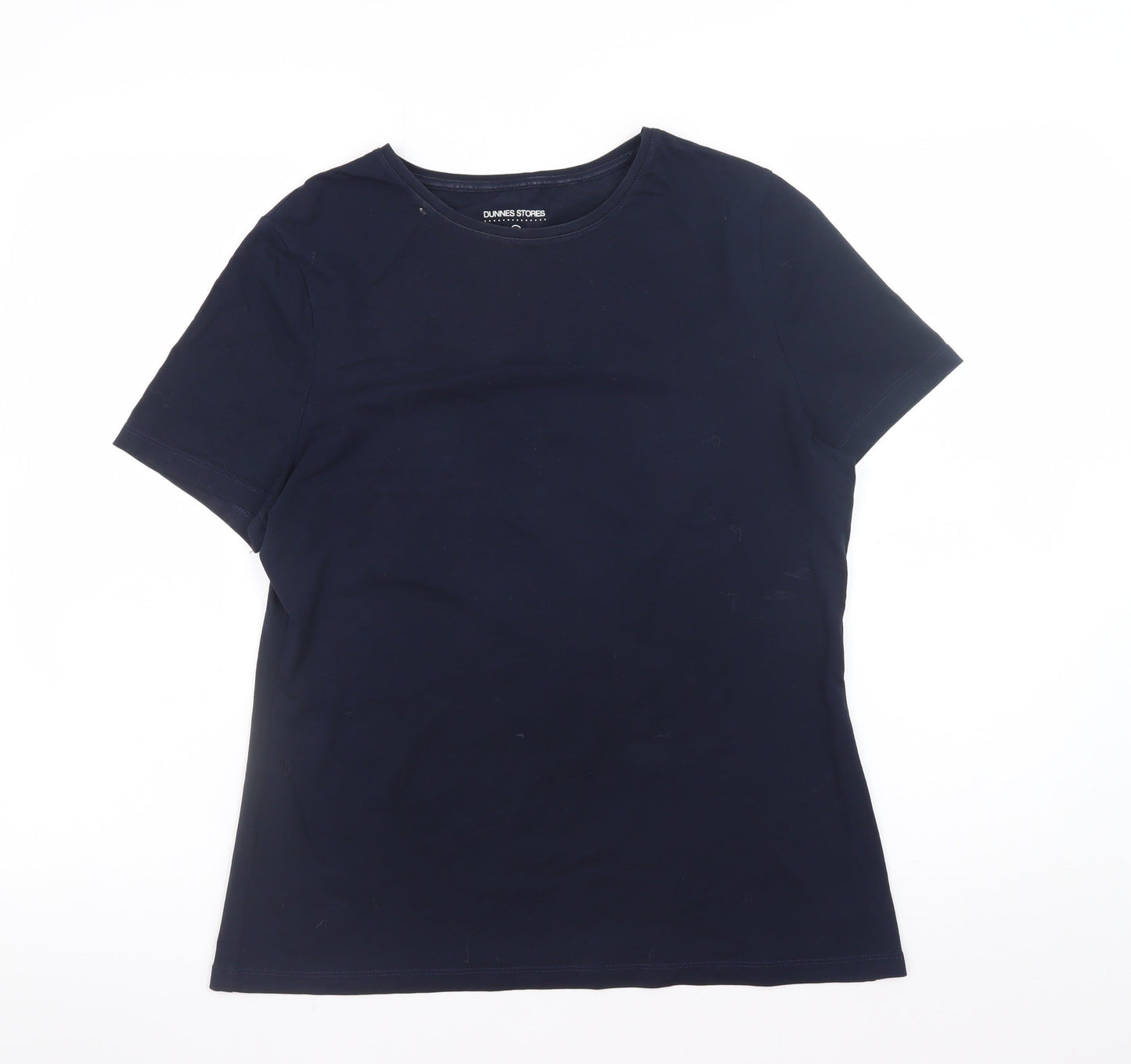 Womens UK Size 14 Dunnes Stores Blue Basic T-Shirt