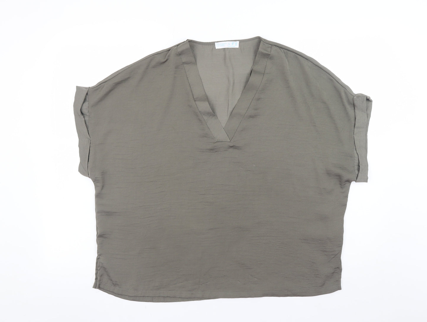 Womens UK Size L Primark Brown Basic Blouse