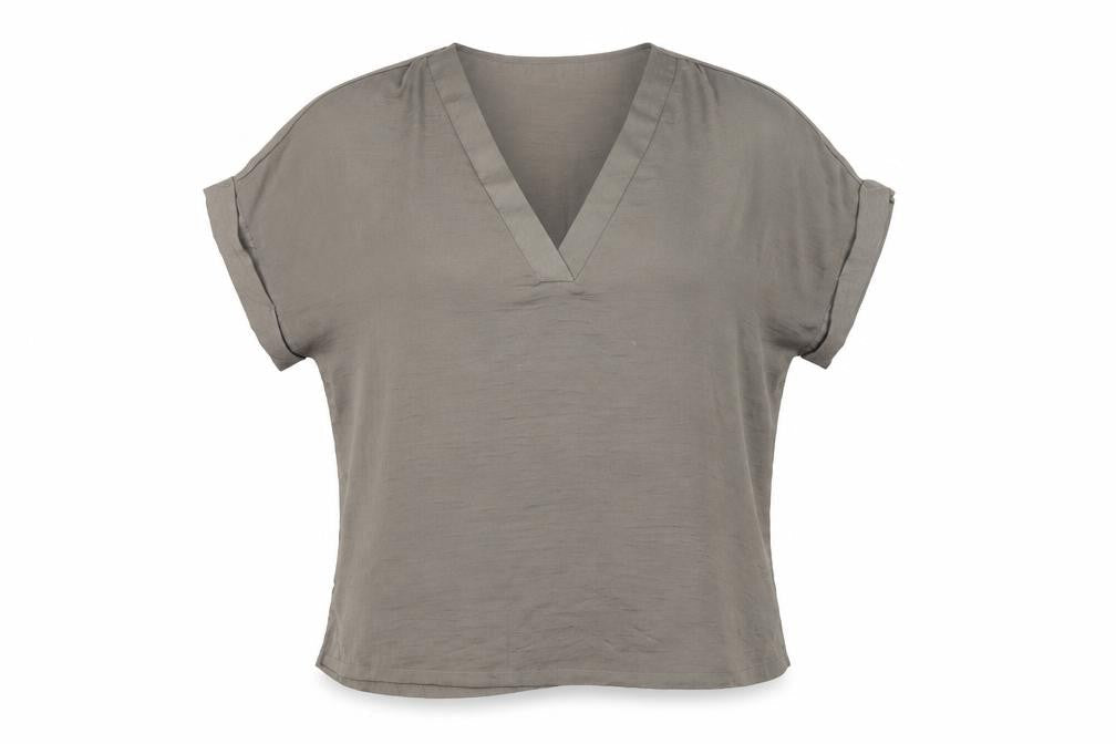 Womens UK Size L Primark Brown Basic Blouse