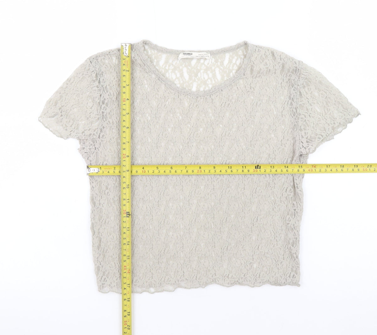 Womens UK Size L Pull & Bear Beige Camisole Blouse
