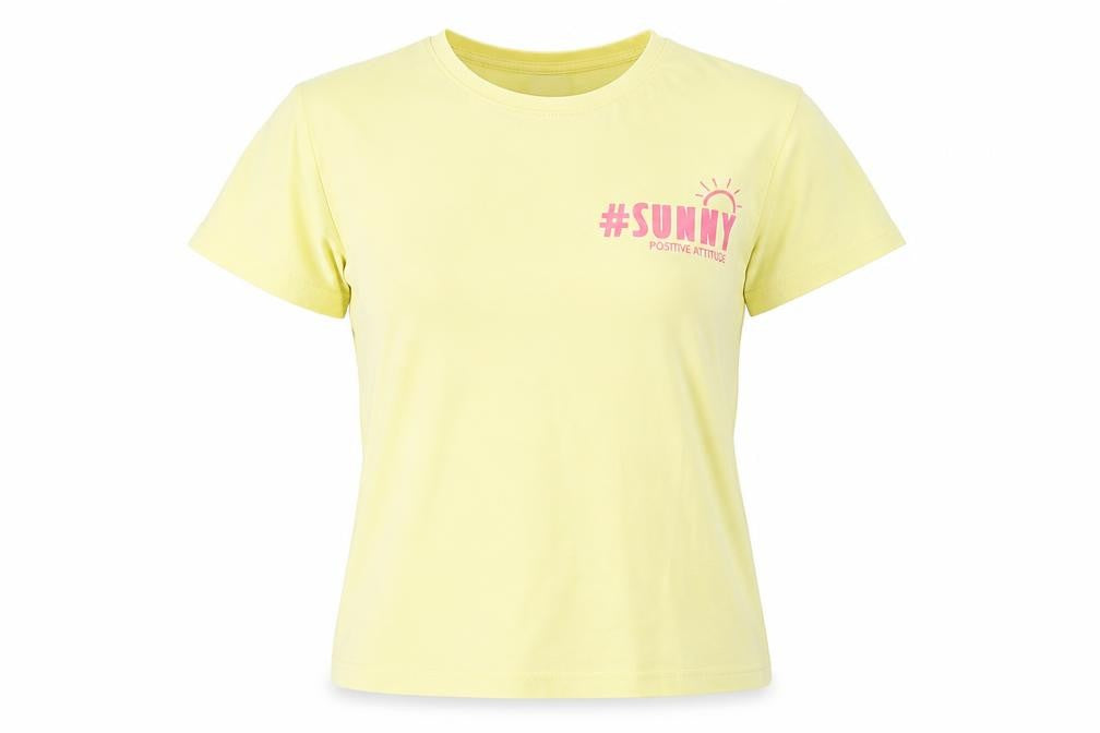 Teens UK Size 12 YFK Yellow Basic T-Shirt
