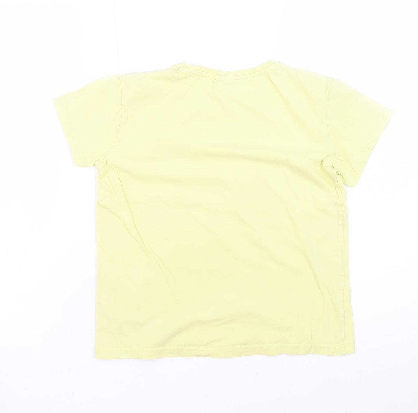 Teens UK Size 12 YFK Yellow Basic T-Shirt