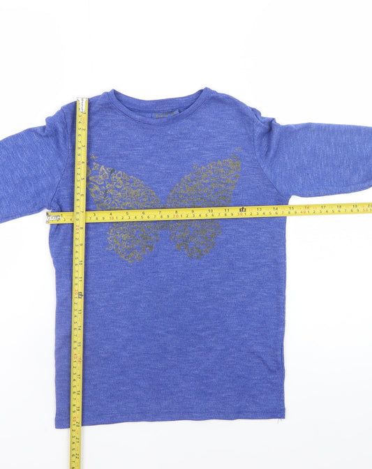 Girls UK Size 11-12 Years YD Blue Basic T-Shirt