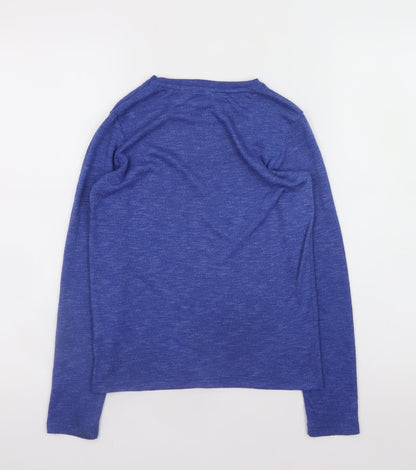 Girls UK Size 11-12 Years YD Blue Basic T-Shirt