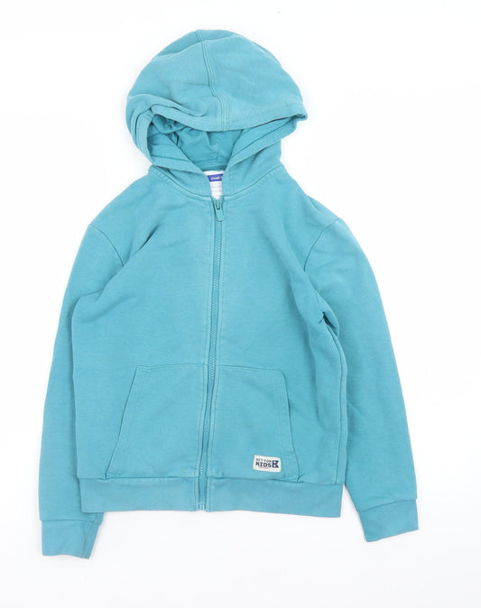 Boys UK Size 10 Years Okaidi Blue Full Zip Hoodie