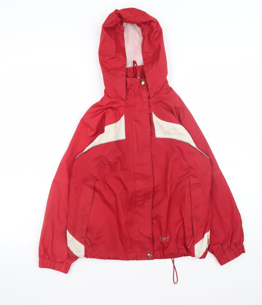 Mens UK Size M Outburst Red Windbreaker Coat