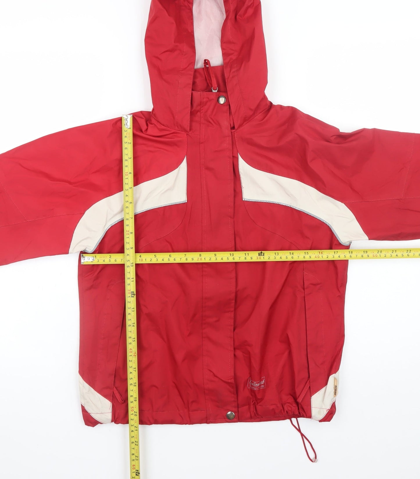 Mens UK Size M Outburst Red Windbreaker Coat