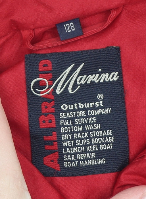 Mens UK Size M Outburst Red Windbreaker Coat